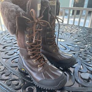 UGG Adirondack Tall Women's Dark Brown and Black Winter Boots